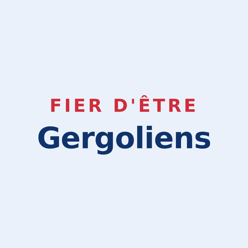 Sticker « Fier d'être Gergoliens » — design pour Jargeau