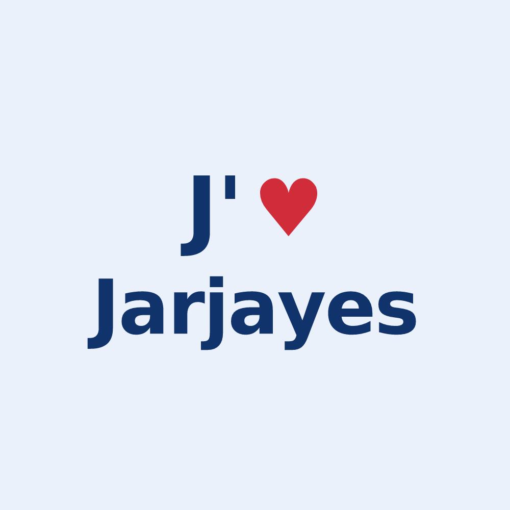 Sticker personnalisé Jarjayes — design J'aime Jarjayes