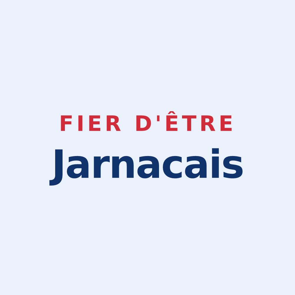 Sticker « Fier d'être Jarnacais » — design pour Jarnac