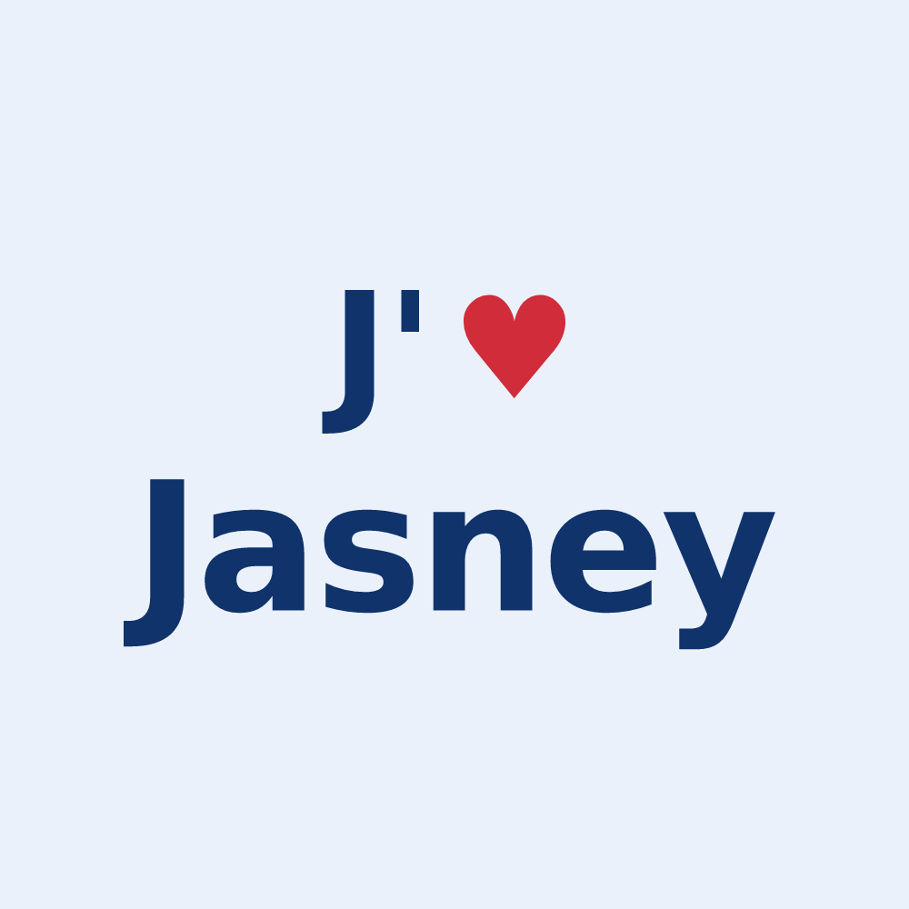 Sticker personnalisé Jasney — design J'aime Jasney