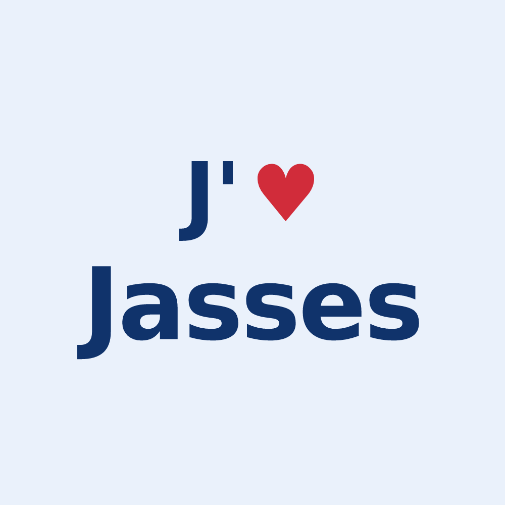 Sticker personnalisé Jasses — design J'aime Jasses