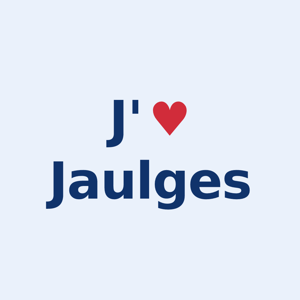 Sticker personnalisé Jaulges — design J'aime Jaulges