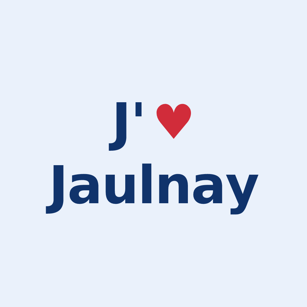 Sticker personnalisé Jaulnay — design J'aime Jaulnay