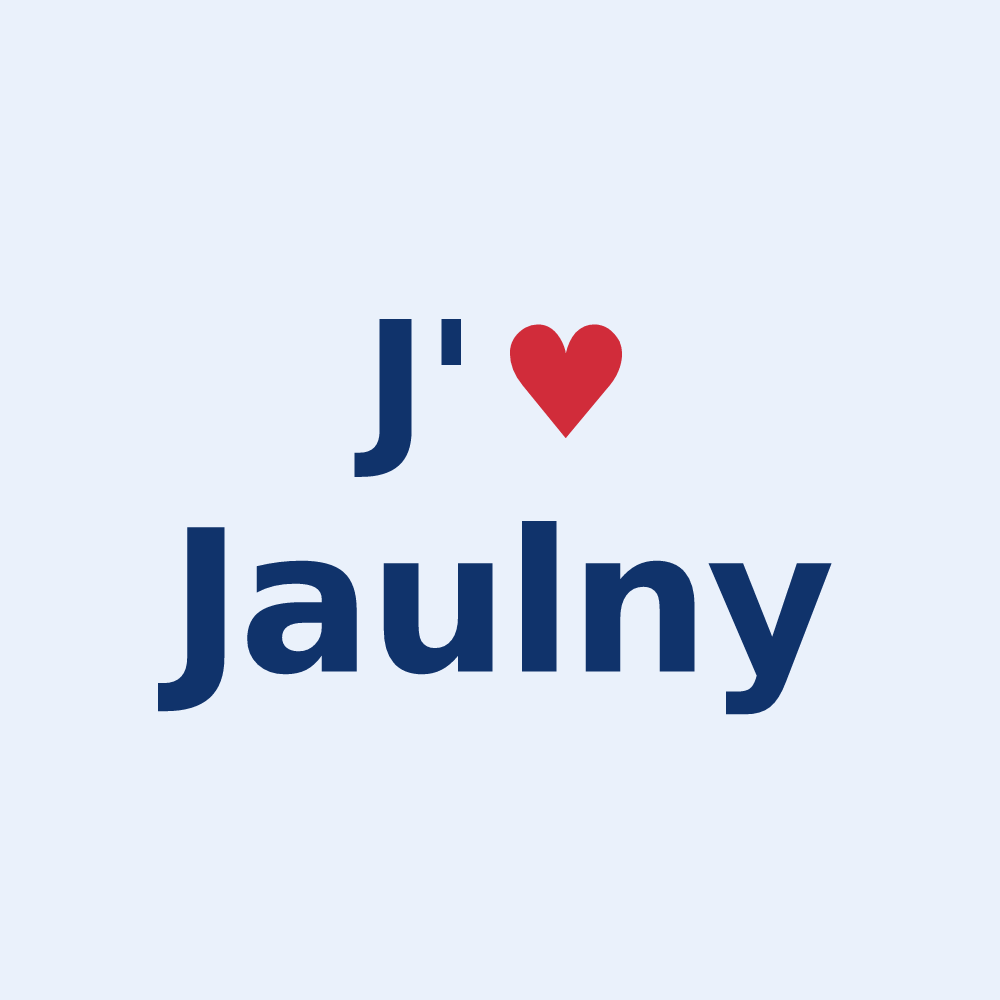 Sticker personnalisé Jaulny — design J'aime Jaulny