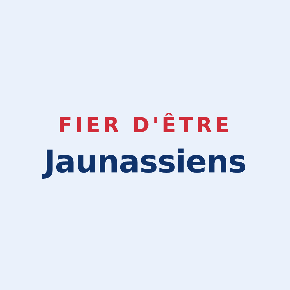 Sticker « Fier d'être Jaunassiens » — design pour Jaunac