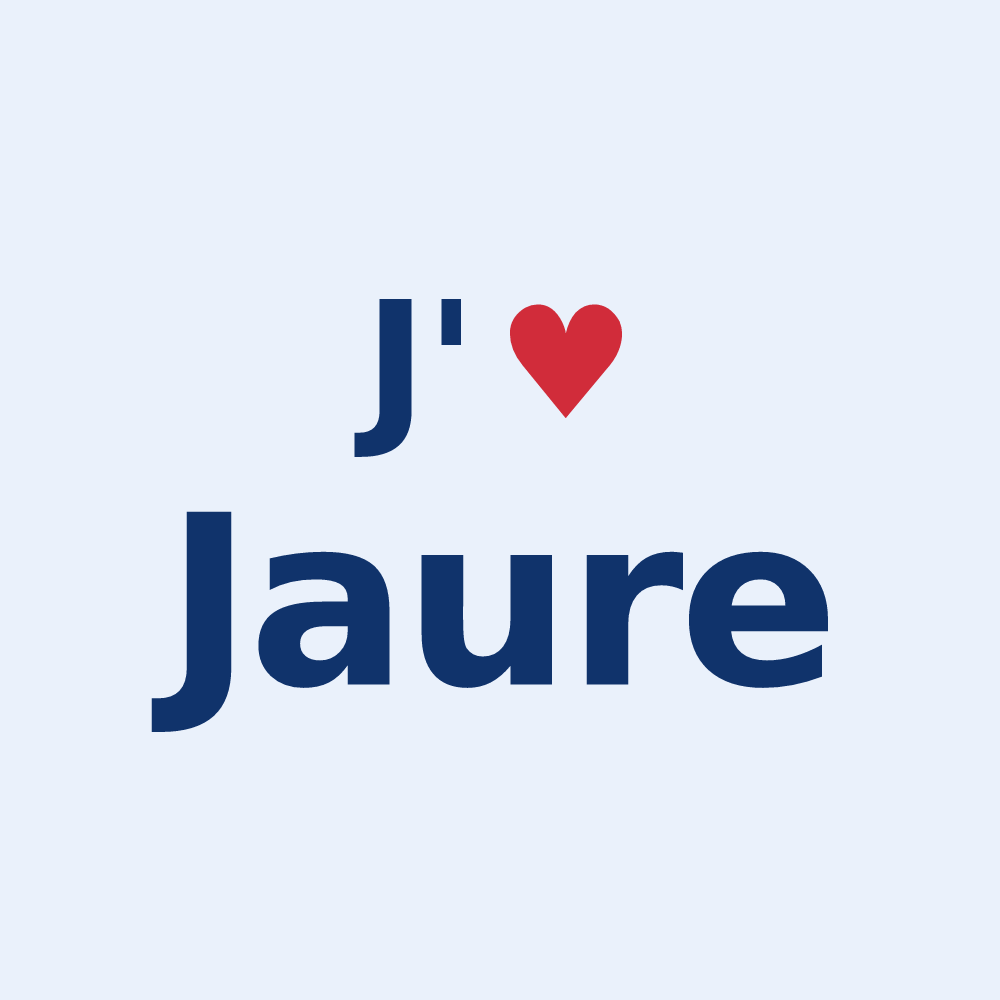Sticker personnalisé Jaure — design J'aime Jaure