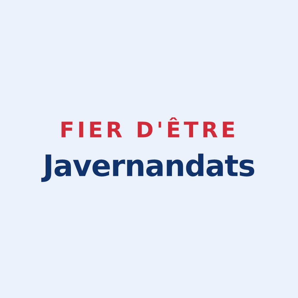 Sticker « Fier d'être Javernandats » — design pour Javernant