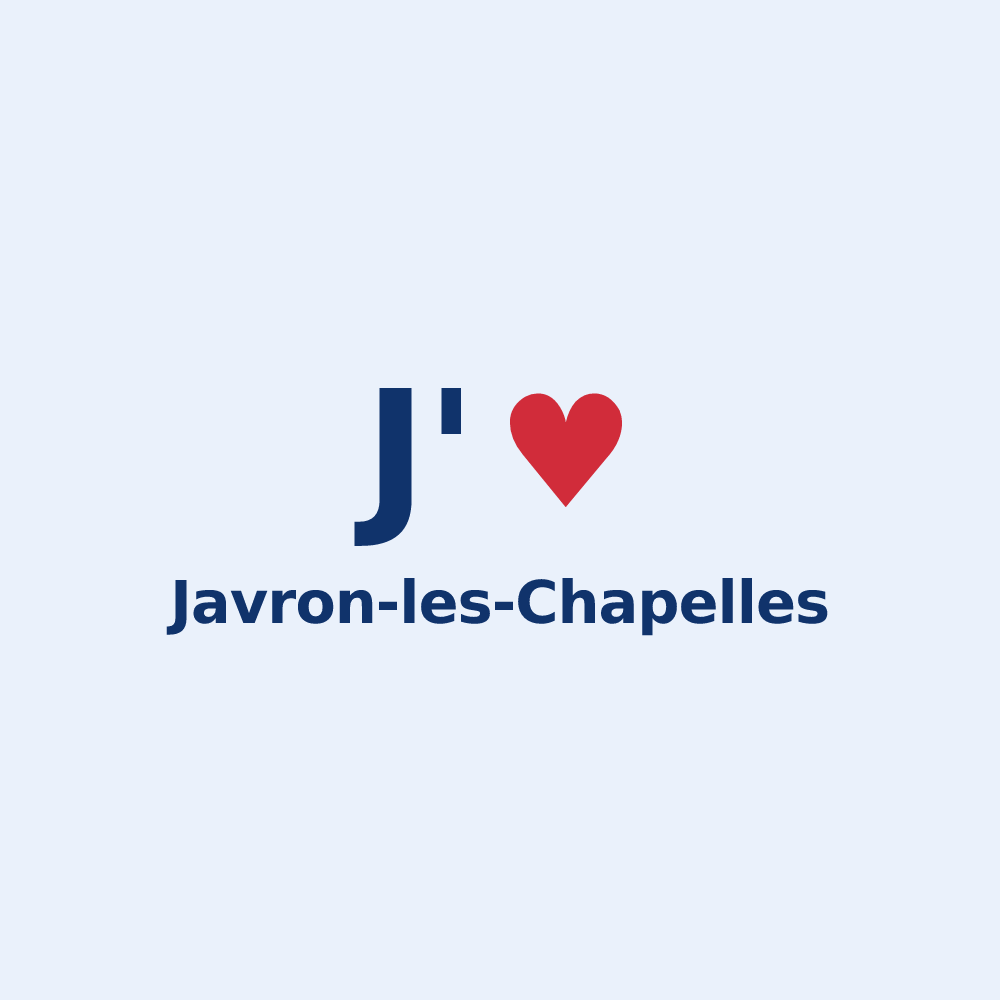 Sticker personnalisé Javron-les-Chapelles — design J'aime Javron-les-Chapelles