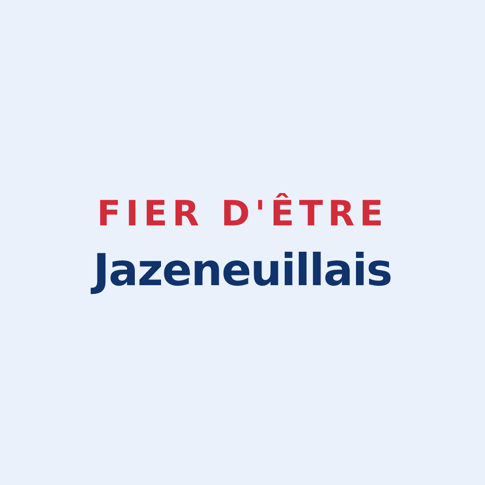 Sticker « Fier d'être Jazeneuillais » — design pour Jazeneuil