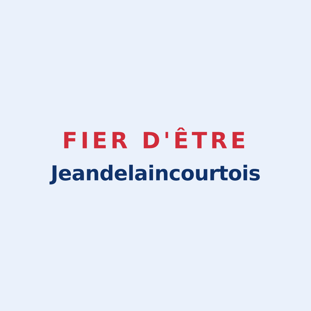 Sticker « Fier d'être Jeandelaincourtois » — design pour Jeandelaincourt