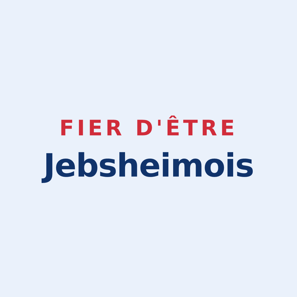Sticker « Fier d'être Jebsheimois » — design pour Jebsheim