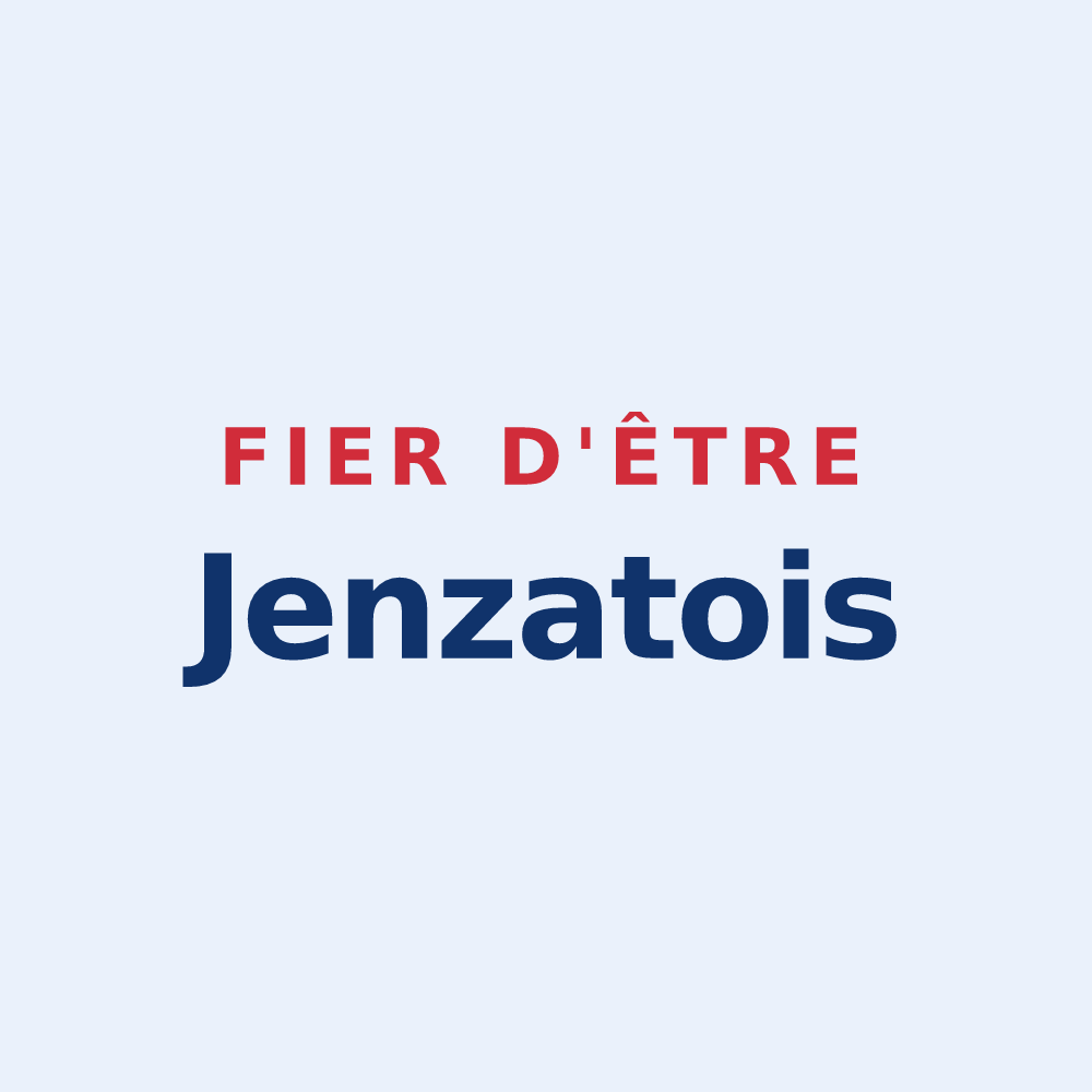 Sticker « Fier d'être Jenzatois » — design pour Jenzat