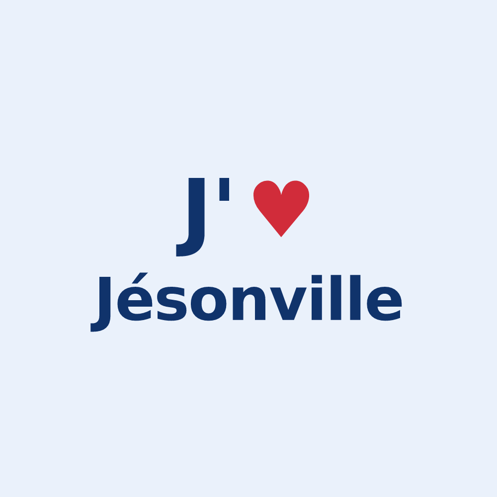Sticker personnalisé Jésonville — design J'aime Jésonville