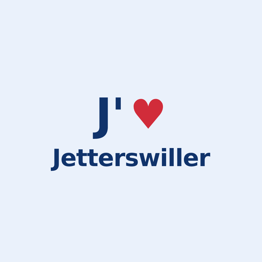 Sticker personnalisé Jetterswiller — design J'aime Jetterswiller