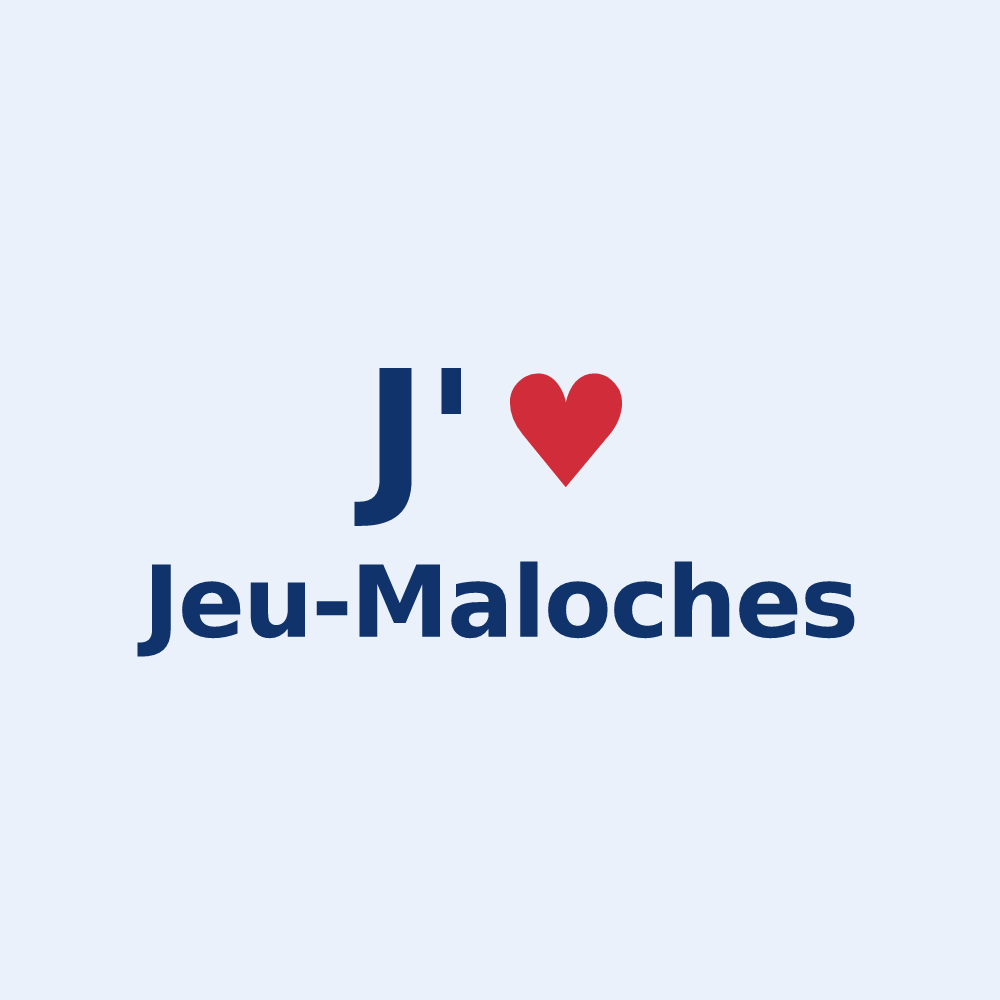 Sticker personnalisé Jeu-Maloches — design J'aime Jeu-Maloches