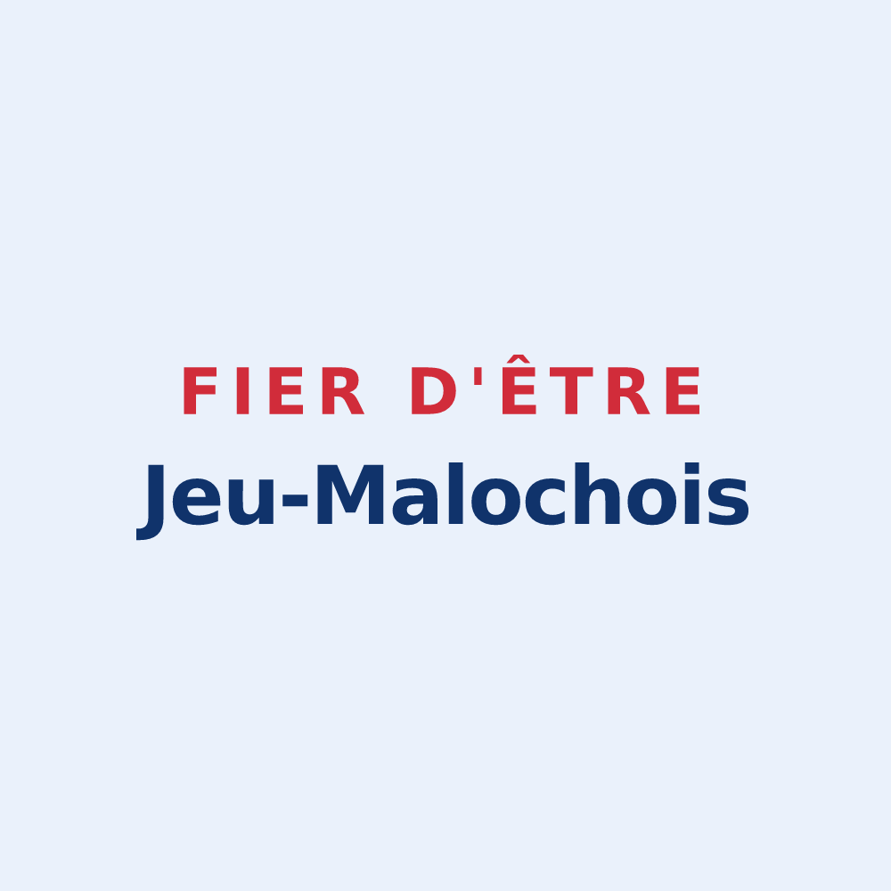 Sticker « Fier d'être Jeu-Malochois » — design pour Jeu-Maloches