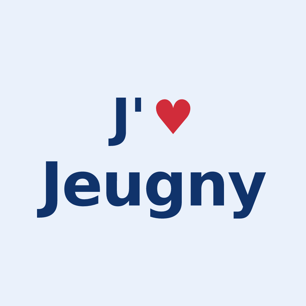 Sticker personnalisé Jeugny — design J'aime Jeugny