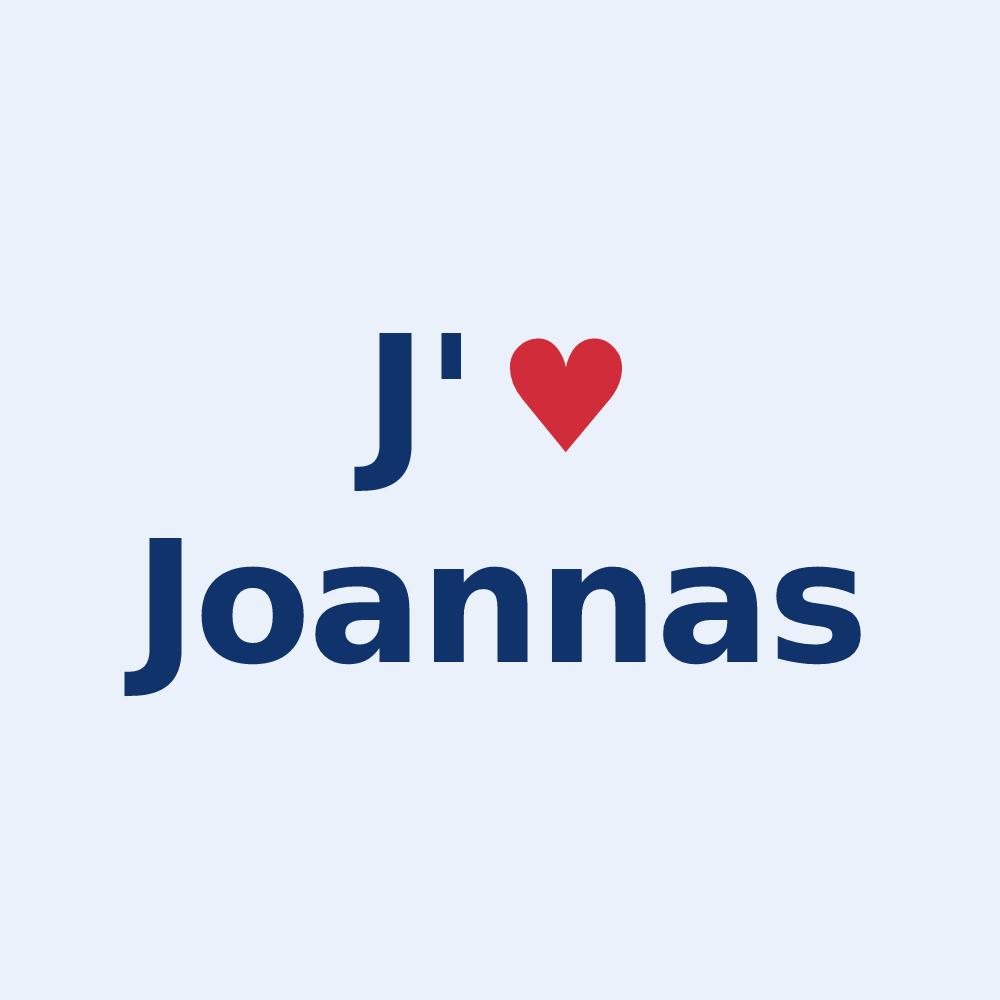 Sticker personnalisé Joannas — design J'aime Joannas