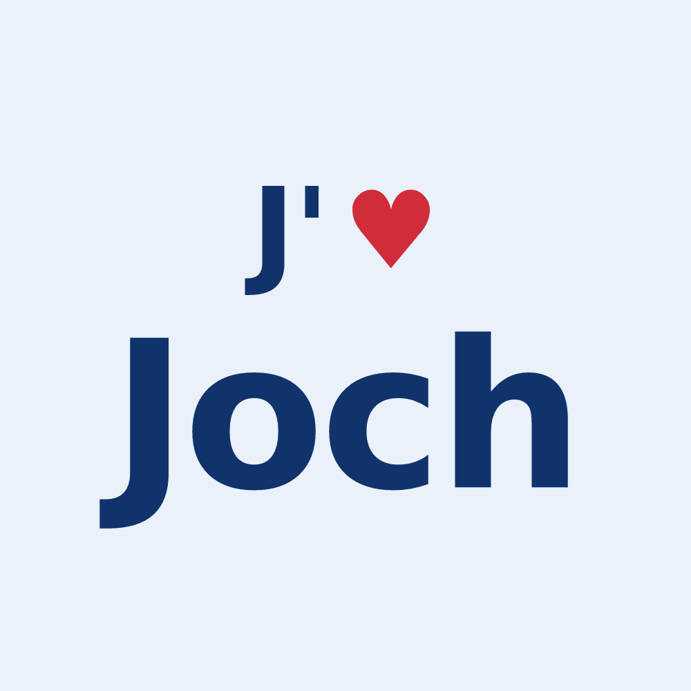 Sticker personnalisé Joch — design J'aime Joch