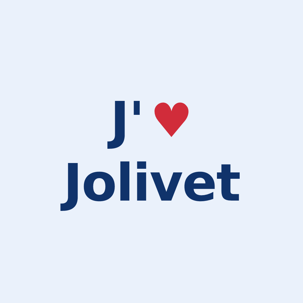 Sticker personnalisé Jolivet — design J'aime Jolivet