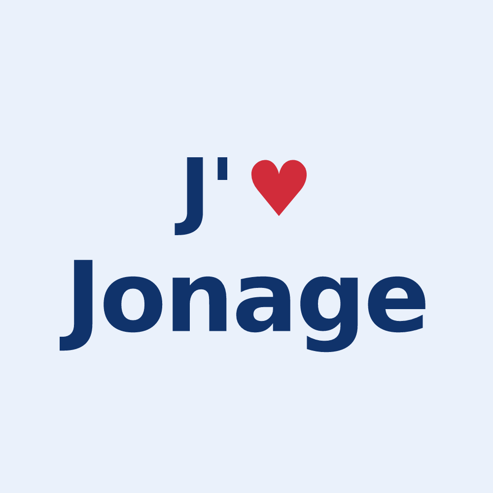 Sticker personnalisé Jonage — design J'aime Jonage