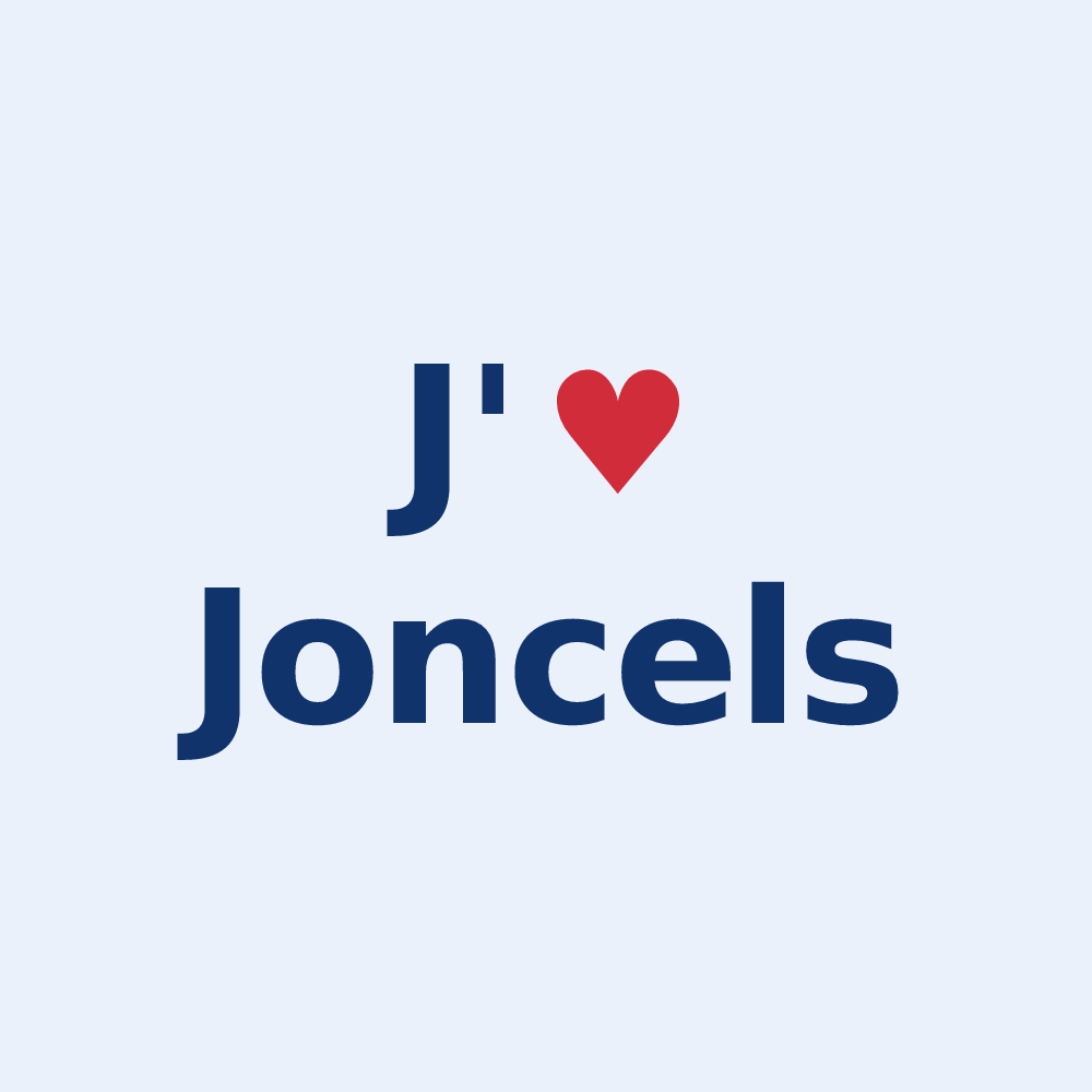 Sticker personnalisé Joncels — design J'aime Joncels