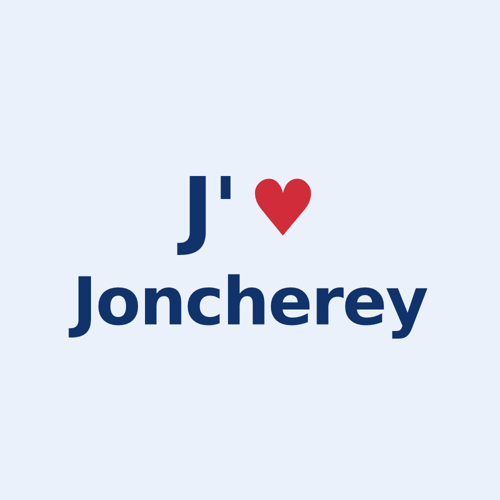 Sticker personnalisé Joncherey — design J'aime Joncherey