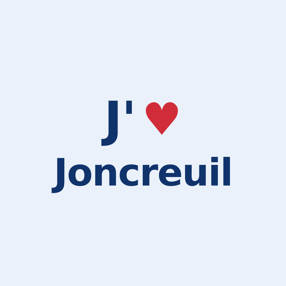 Sticker personnalisé Joncreuil — design J'aime Joncreuil