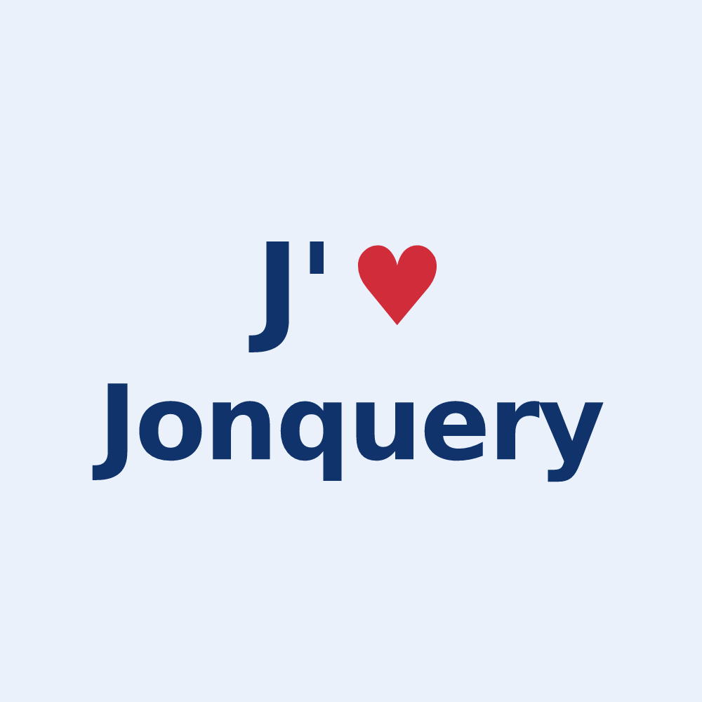 Sticker personnalisé Jonquery — design J'aime Jonquery