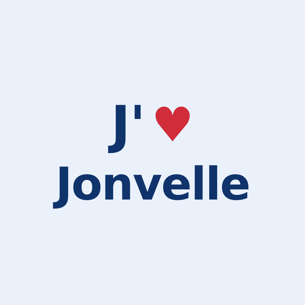 Sticker personnalisé Jonvelle — design J'aime Jonvelle