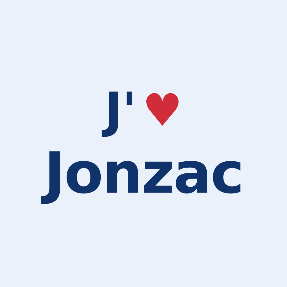 Sticker personnalisé Jonzac — design J'aime Jonzac