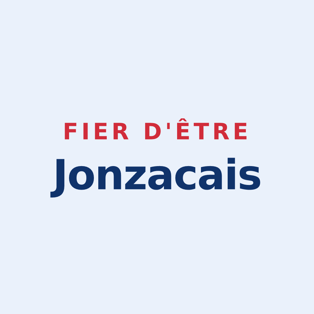 Sticker « Fier d'être Jonzacais » — design pour Jonzac