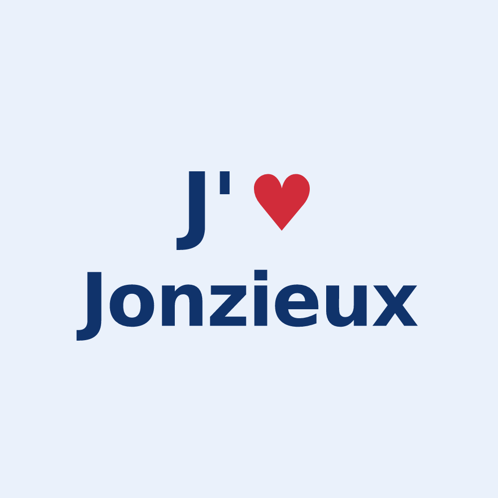 Sticker personnalisé Jonzieux — design J'aime Jonzieux