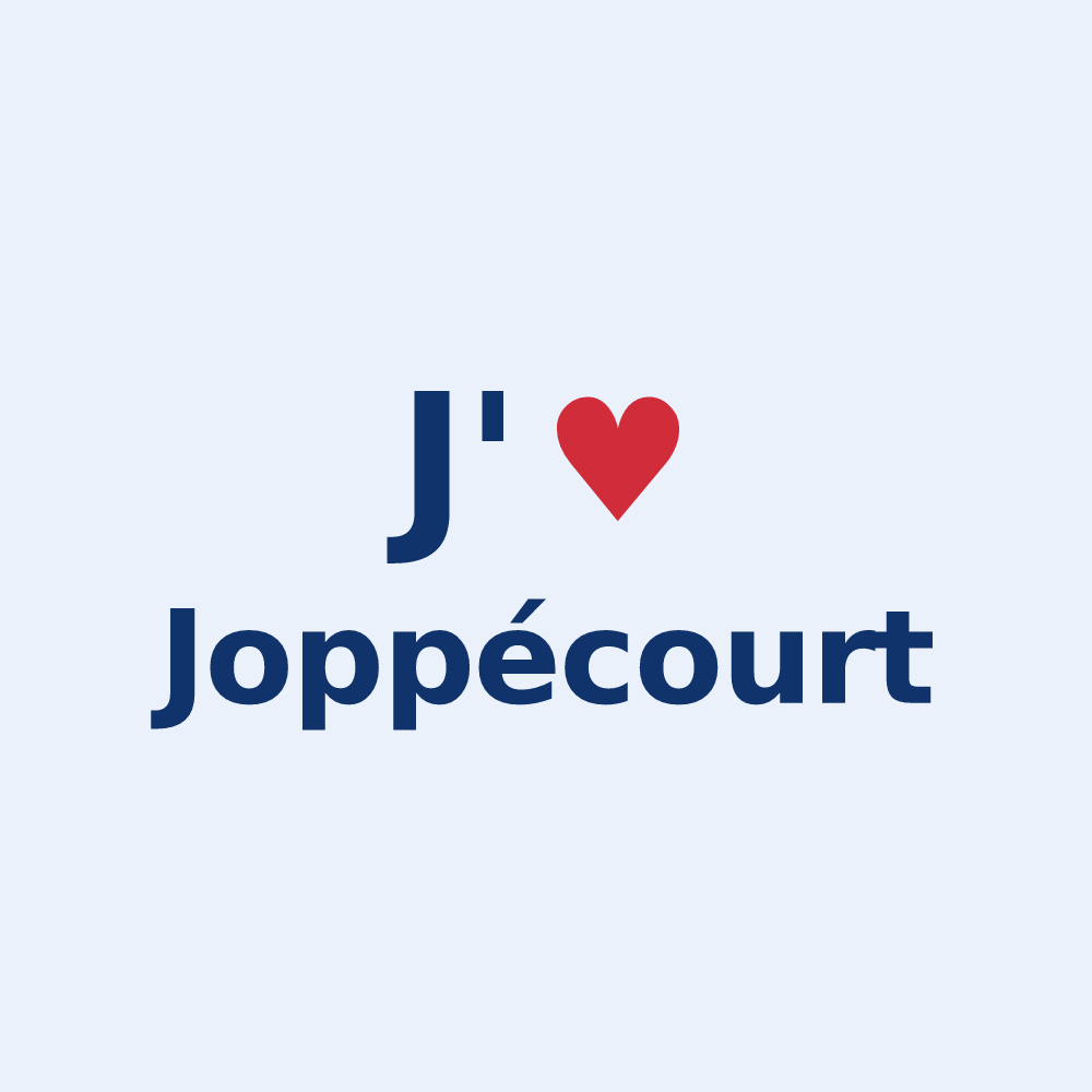 Sticker personnalisé Joppécourt — design J'aime Joppécourt