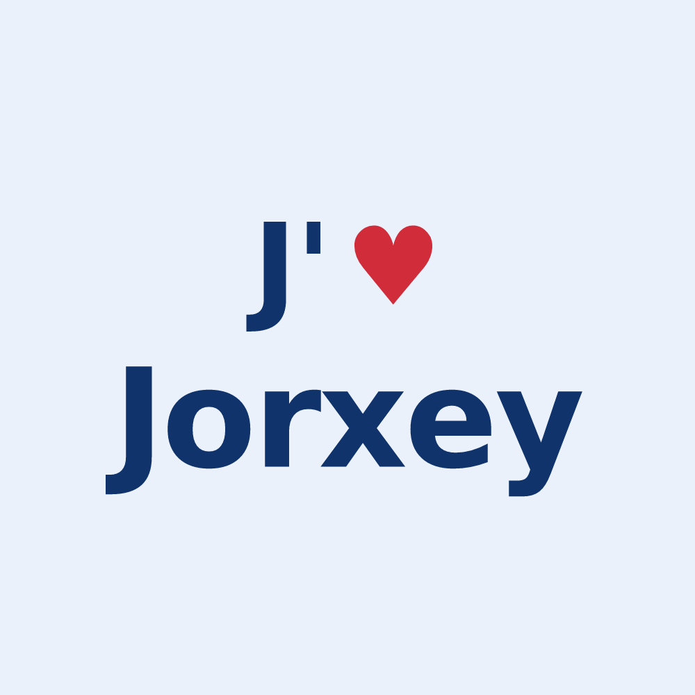 Sticker personnalisé Jorxey — design « J'aime Jorxey » imprimé sur le sticker
