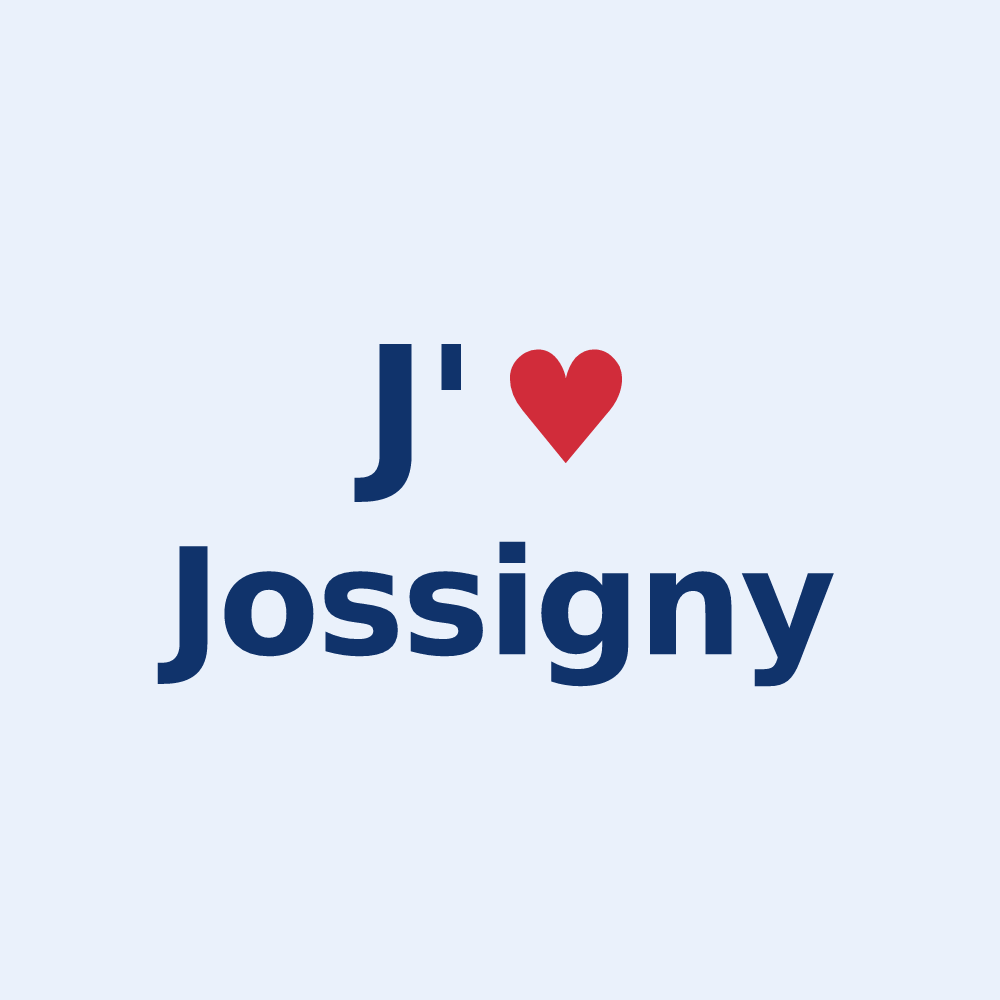 Sticker personnalisé Jossigny — design J'aime Jossigny