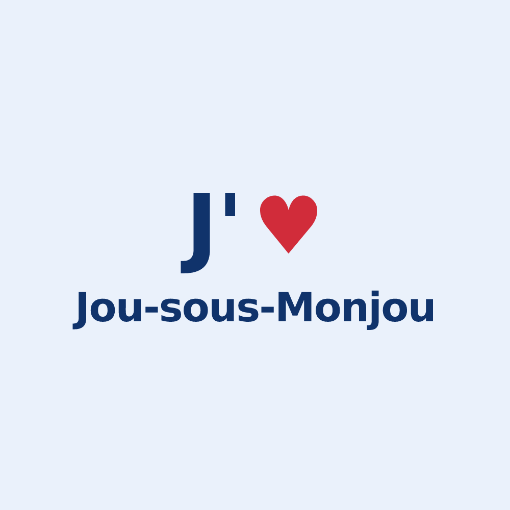 Sticker personnalisé Jou-sous-Monjou — design J'aime Jou-sous-Monjou