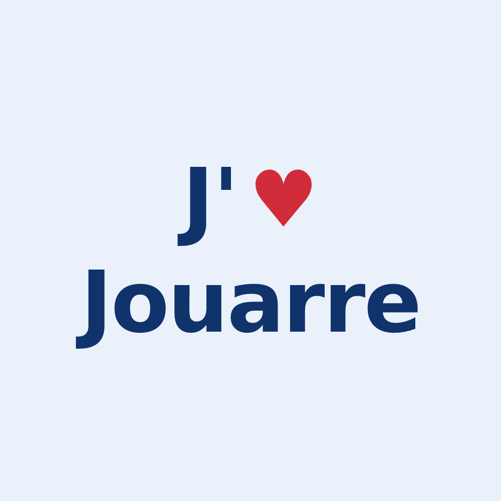 Sticker personnalisé Jouarre — design J'aime Jouarre