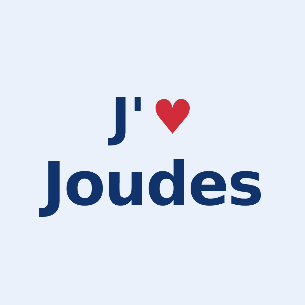 Sticker personnalisé Joudes — design J'aime Joudes