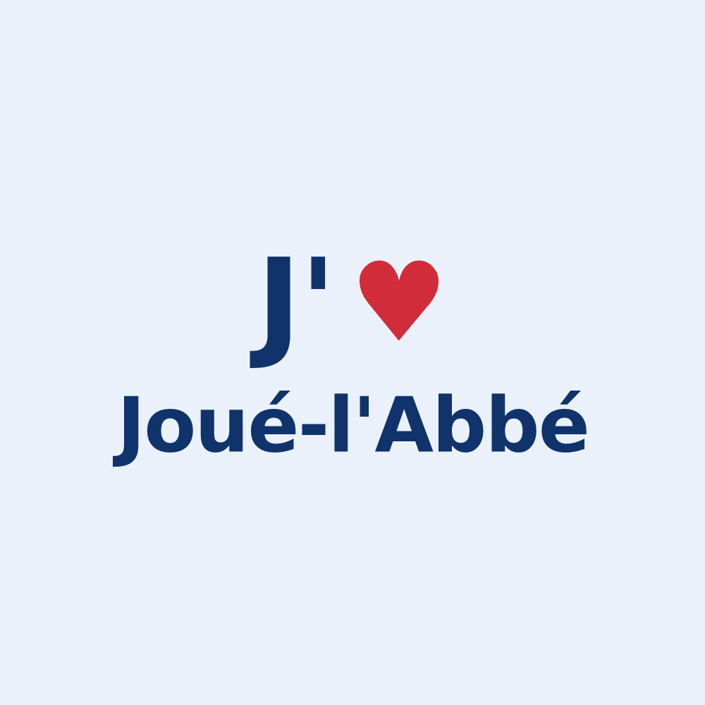 Sticker personnalisé Joué-l'Abbé — design J'aime Joué-l'Abbé