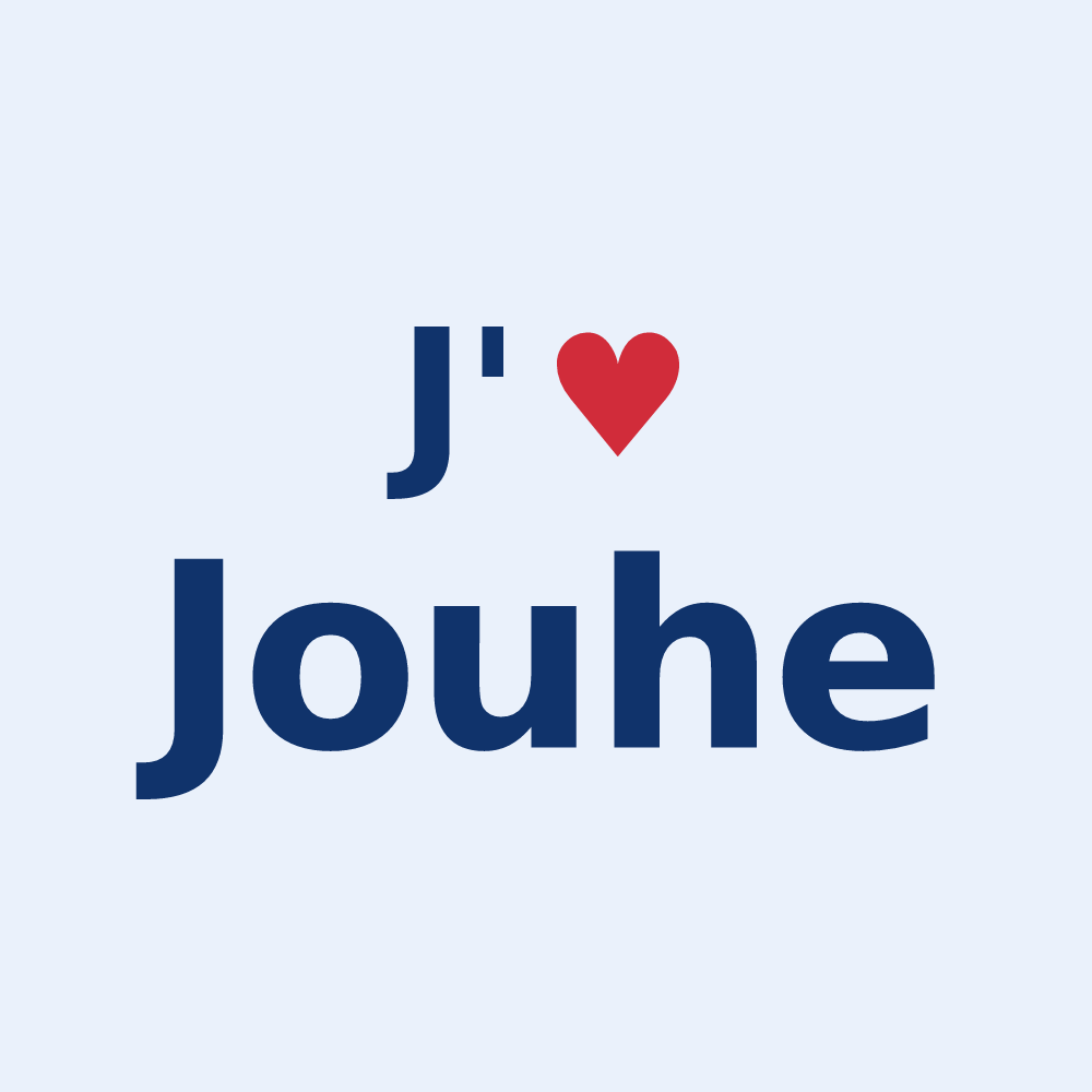 Sticker personnalisé Jouhe — design J'aime Jouhe
