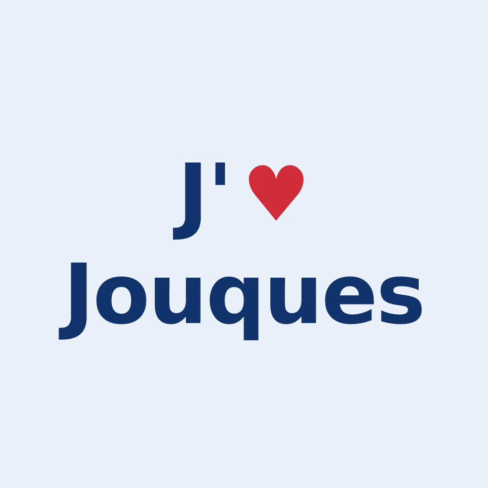 Sticker personnalisé Jouques — design J'aime Jouques