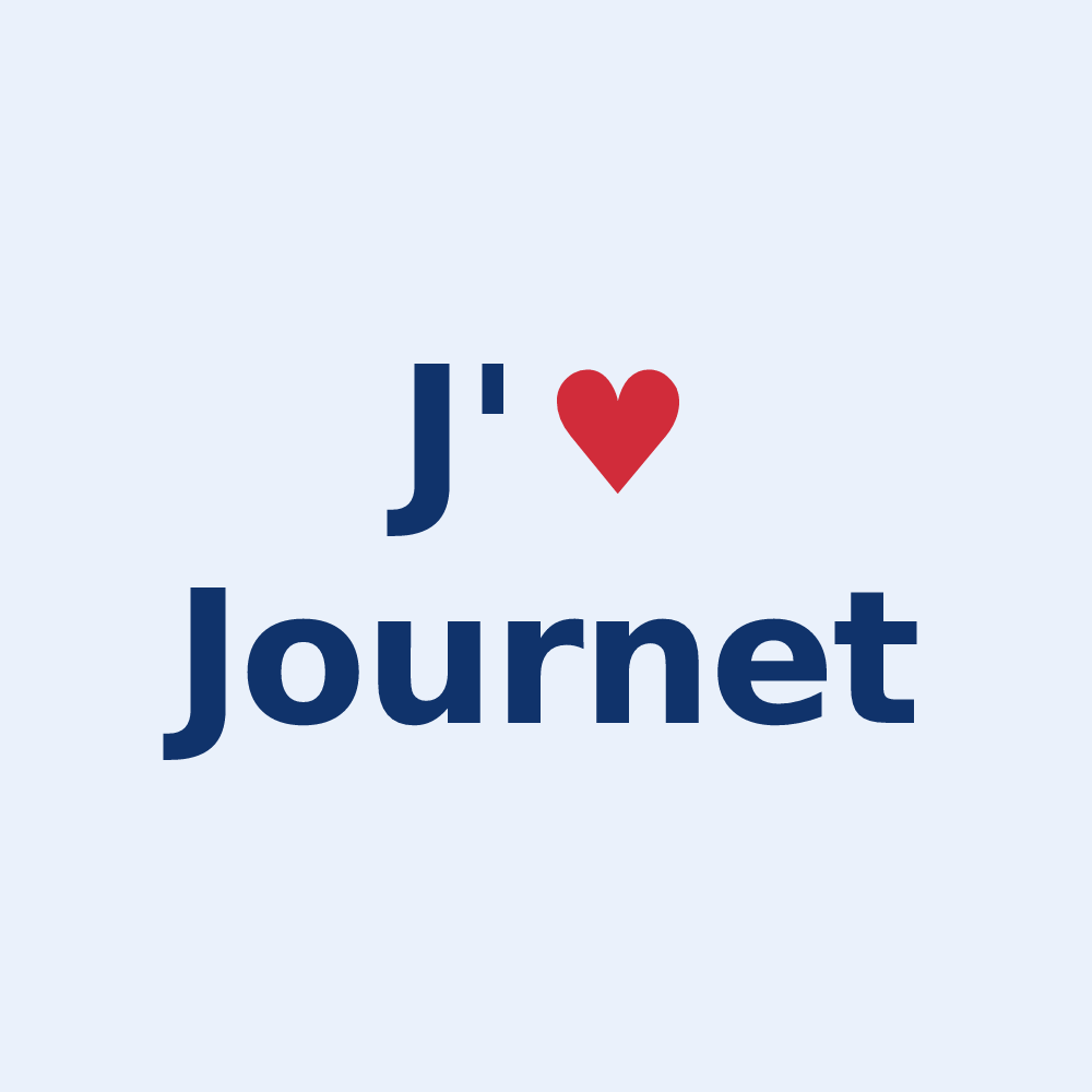 Sticker personnalisé Journet — design J'aime Journet
