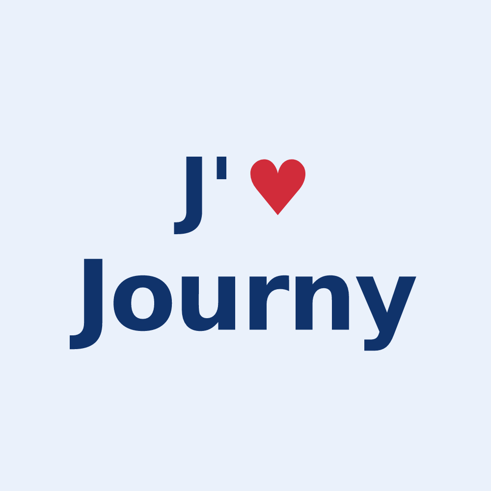 Sticker personnalisé Journy — design J'aime Journy
