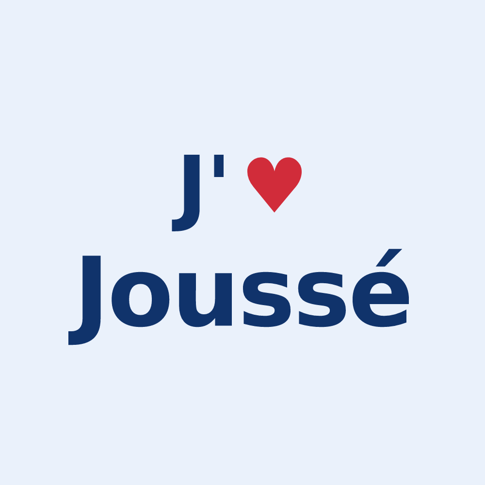 Sticker personnalisé Joussé — design J'aime Joussé