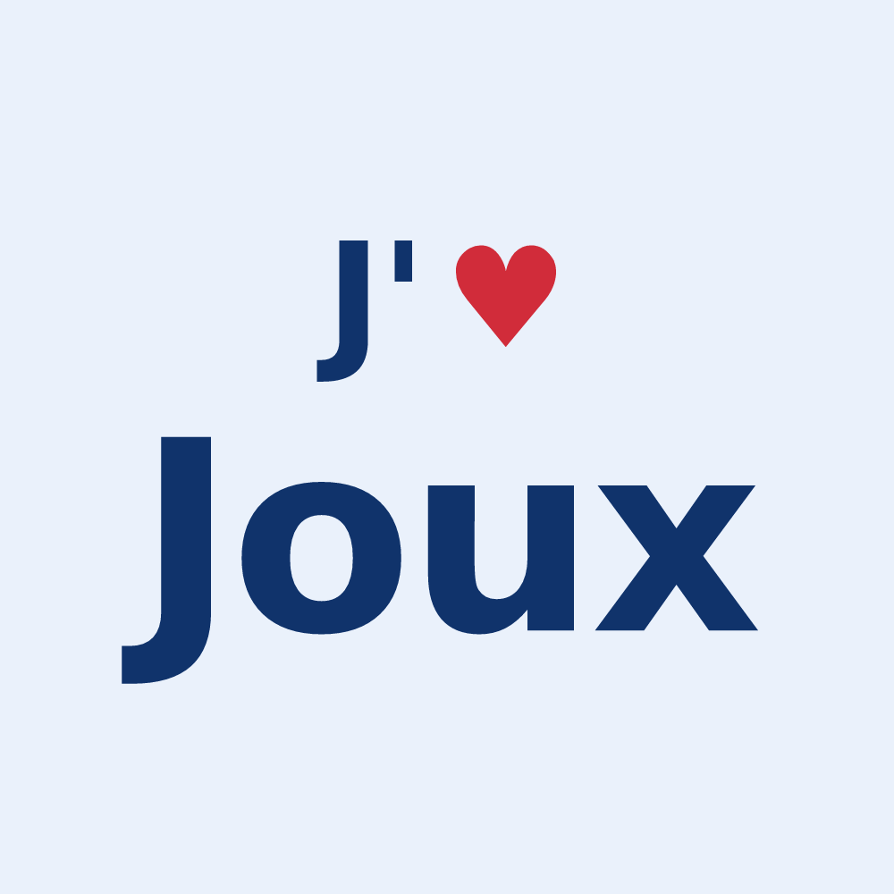 Sticker personnalisé Joux — design J'aime Joux