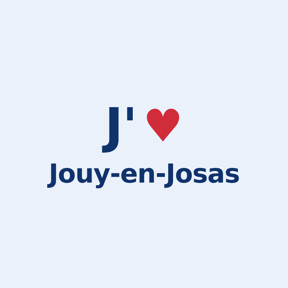 Sticker personnalisé Jouy-en-Josas — design J'aime Jouy-en-Josas