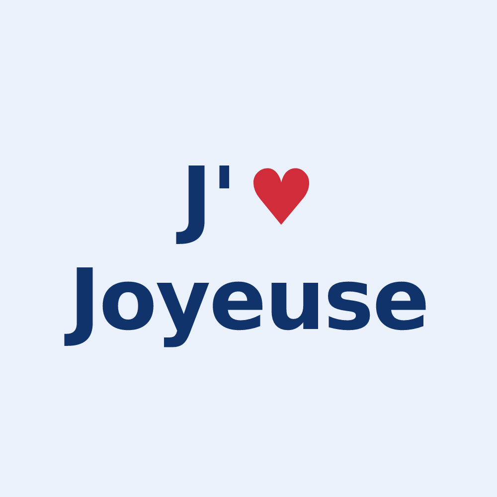 Sticker personnalisé Joyeuse — design J'aime Joyeuse