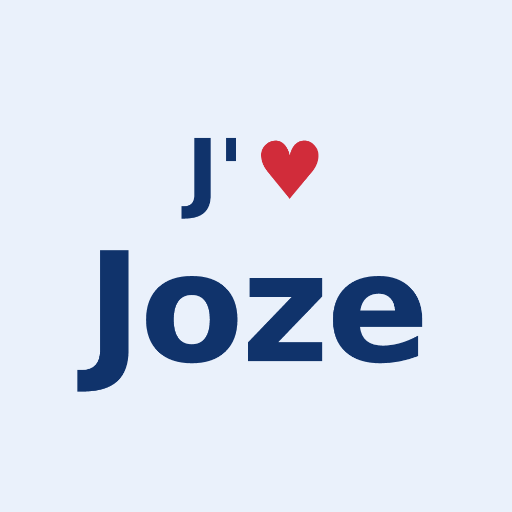 Sticker personnalisé Joze — design J'aime Joze