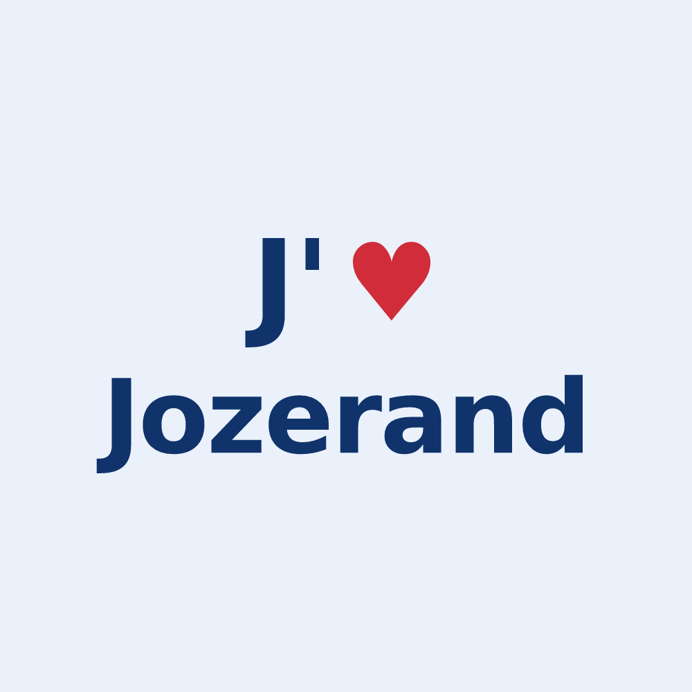 Sticker personnalisé Jozerand — design J'aime Jozerand